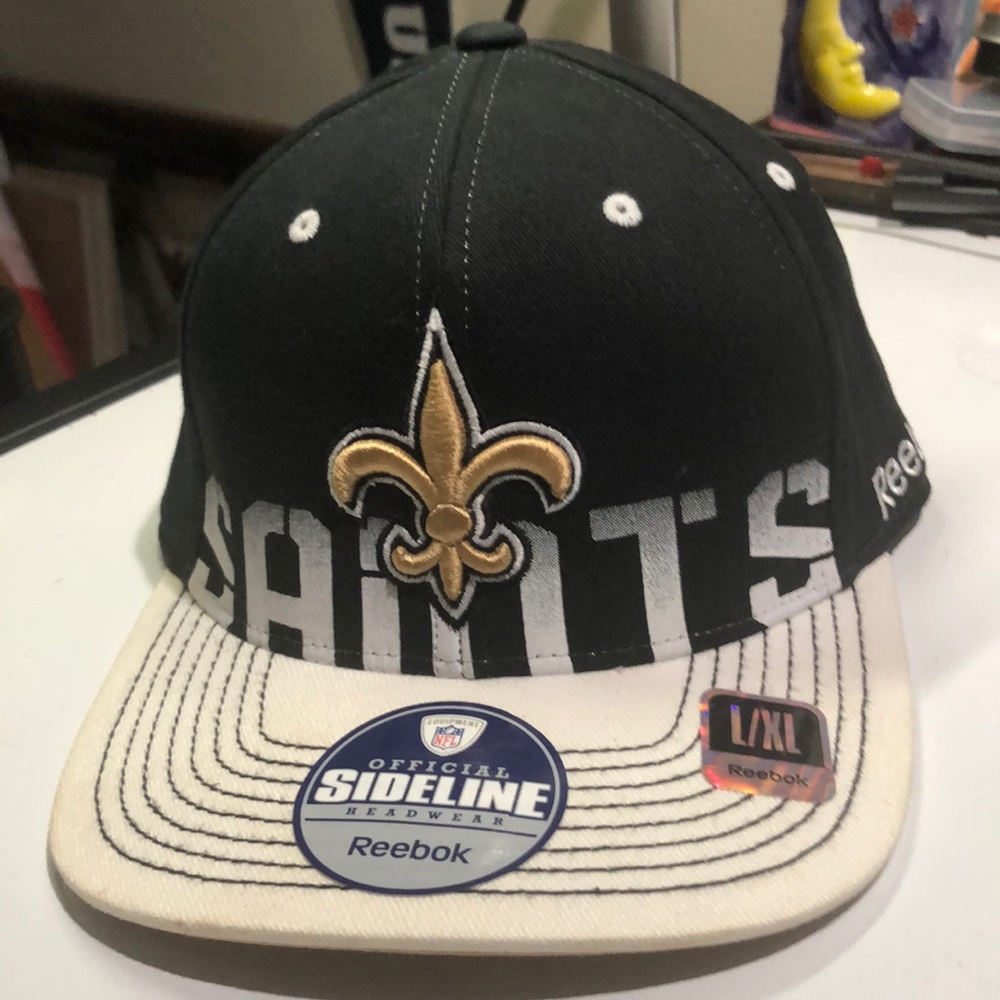 New Orleans Saints NFL Reebok On-Field Men’s Hat Cap L/XL